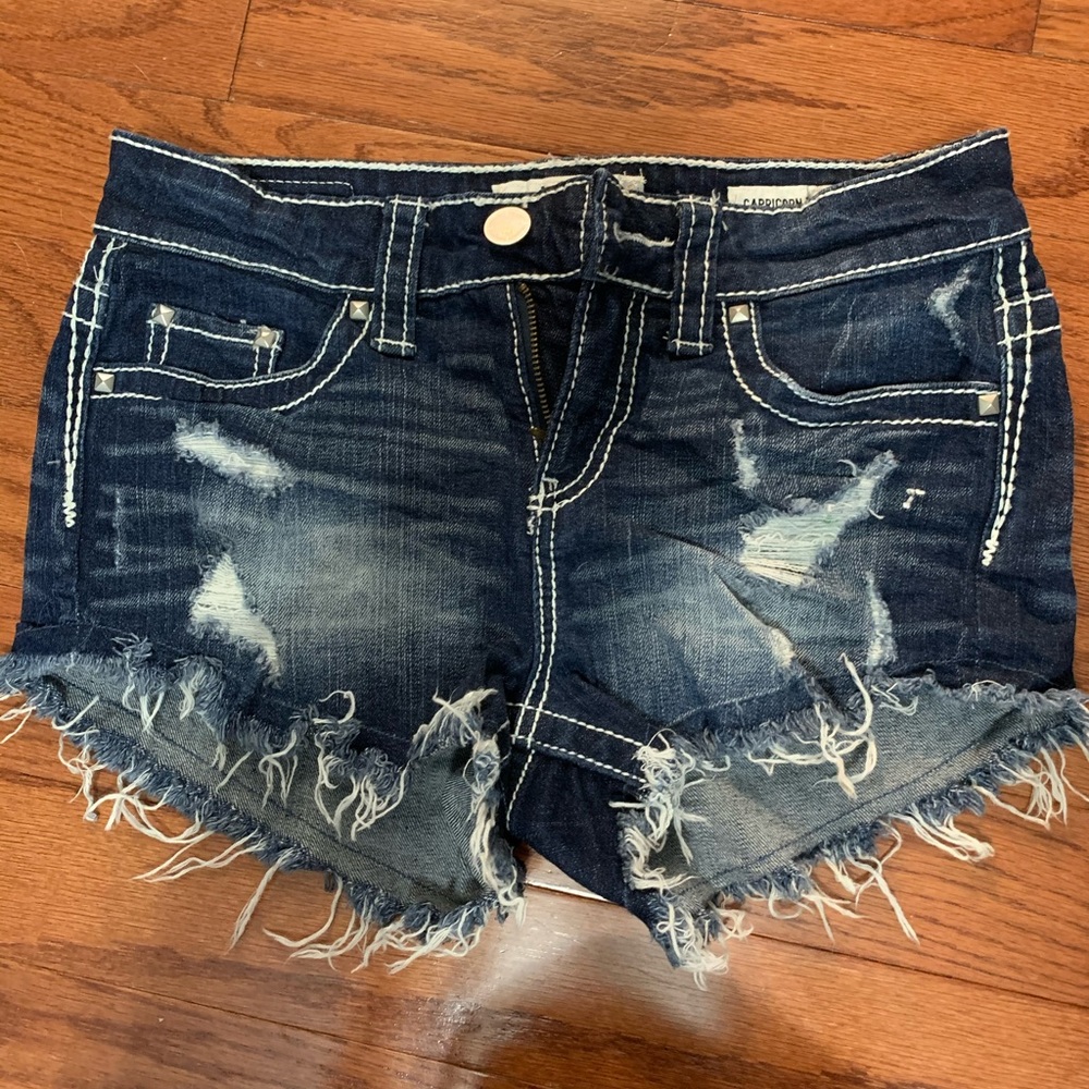 Distressed shorts